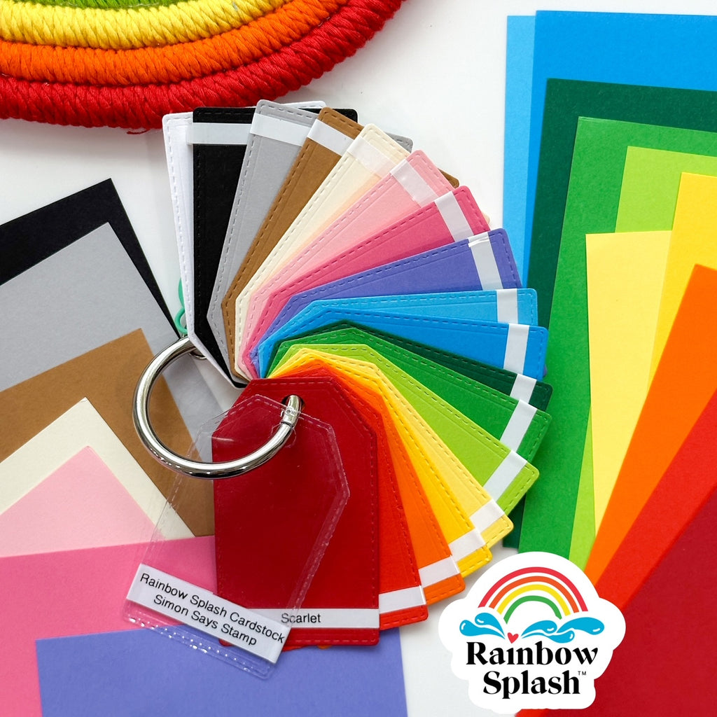 Rainbow Splash Cardstock Buttercream rsc17