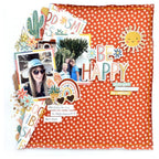 Simple Stories Boho Sunshine Journal Bits And Pieces 19918 Be Happy Layout