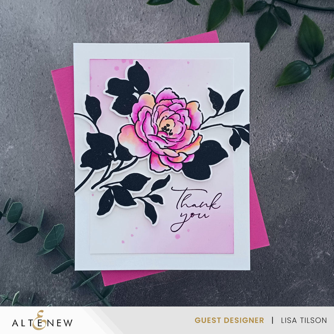 1-Altenew Enchanted Roses Press Plates alt10786 thank you