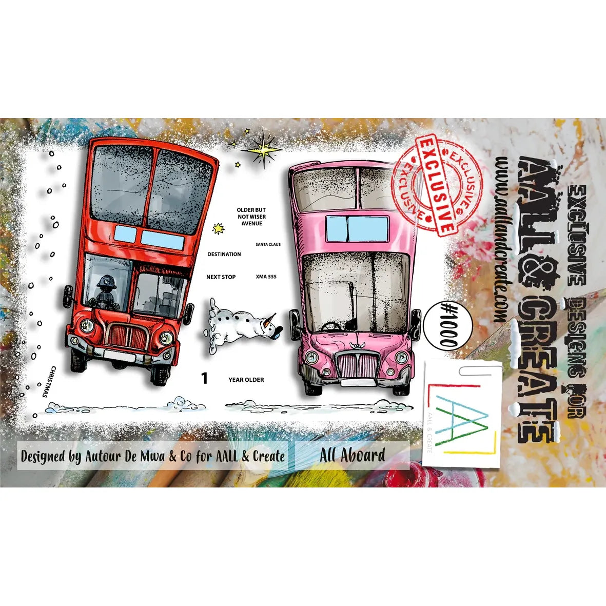 AALL & Create All Aboard A6 Clear Stamps aall1000