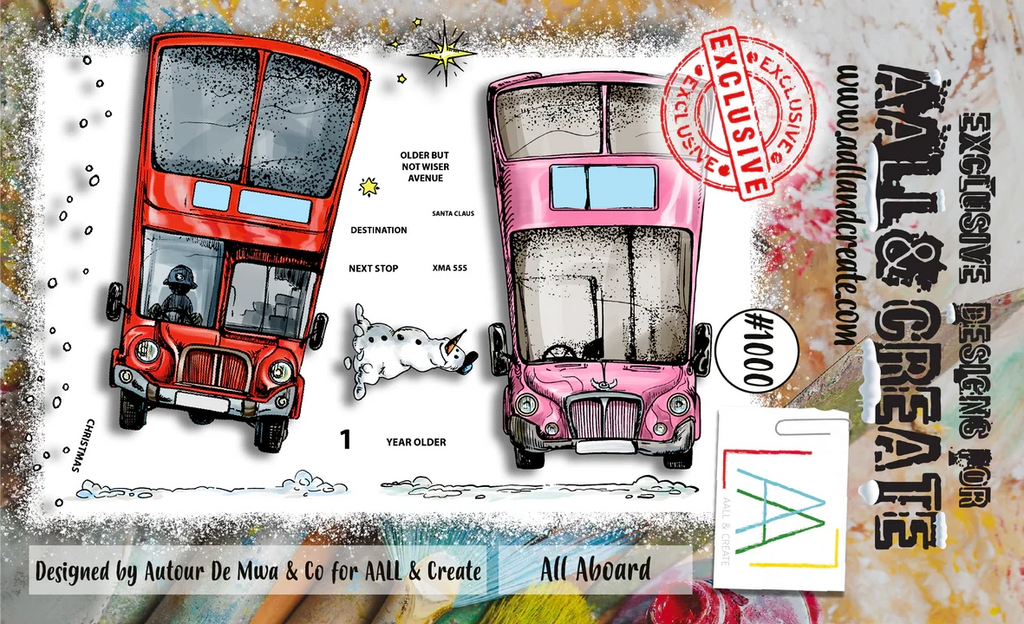 AALL & Create All Aboard A6 Clear Stamps aall1000