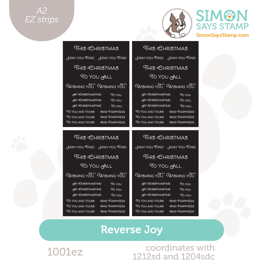 Simon Says Stamp EZ Strips Reverse Joy 1001ez DieCember