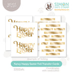 Simon Says Stamp Foil Transfer Cards Fancy Happy Easter 1002sfc Splendor