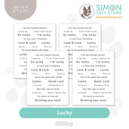 Simon Says Stamp Sentiment Strips Lucky 1002sg Splendor