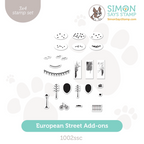 Simon Says Clear Stamps European Street Add Ons 1002ssc Smitten