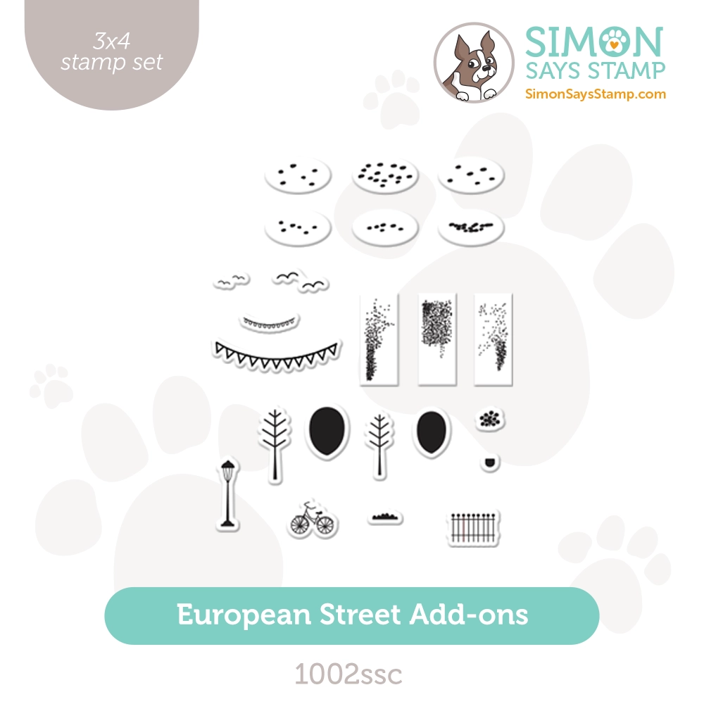 Simon Says Clear Stamps European Street Add Ons 1002ssc Smitten