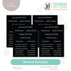 Simon Says Stamp Reverse Everyday EZ Strips 1003ez DieCember