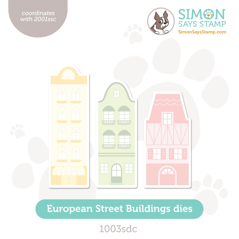 Simon Says Stamp European Street Buildings Wafer Dies 1003sdc Smitten