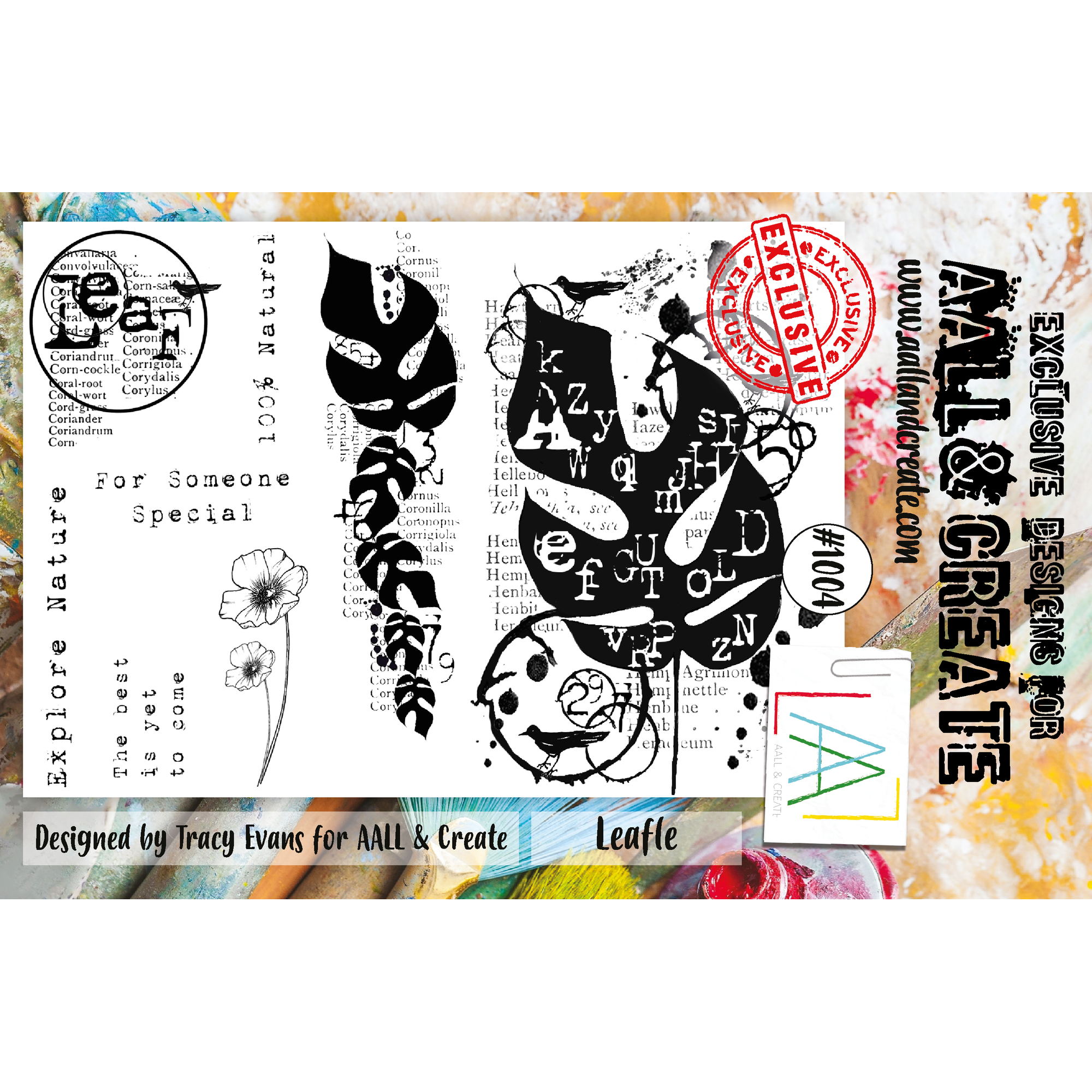 AALL & Create Leafle A6 Clear Stamps 1004