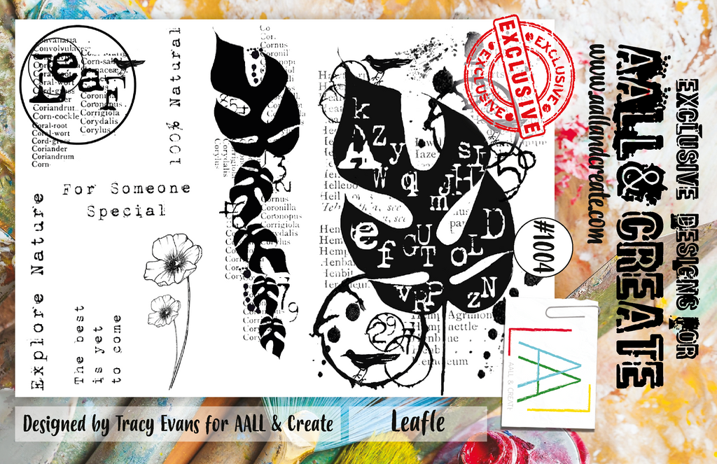 AALL & Create Leafle A6 Clear Stamps 1004
