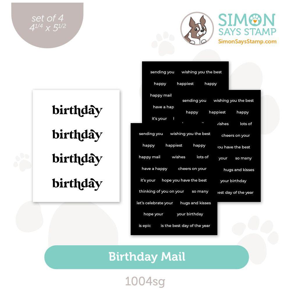 Simon Says Stamp Sentiment Strips Birthday Mail 1004sg Celebrate