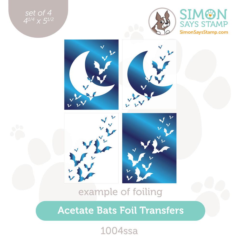 Simon Says Stamp Bats Acetate Foil Transfer Sheets 1004ssa Cheering for You