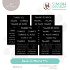 Simon Says Stamp Reverse Thank You EZ Strips 1005ez Favorite Things