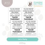 Simon Says Stamp Sentiment Strips Let's Party 1005sg Celebrate