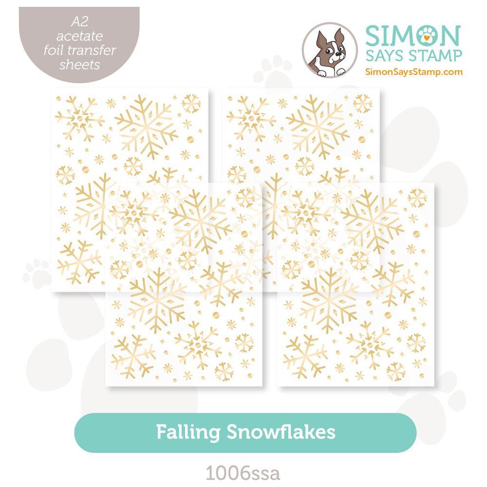 Simon Says Stamp Falling Snowflakes Acetate Foil Transfer Sheets 1006ssa Festive Fun