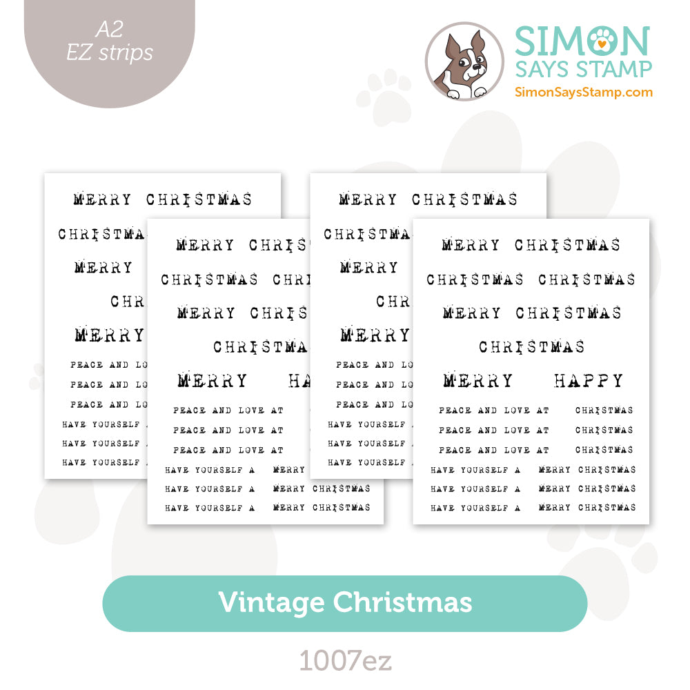 Simon Says Stamp EZ Strips Vintage Christmas 1007ez Sugar And Spice