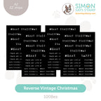 Simon Says Stamp EZ Strips Reverse Vintage Christmas 1008ez Sugar And Spice
