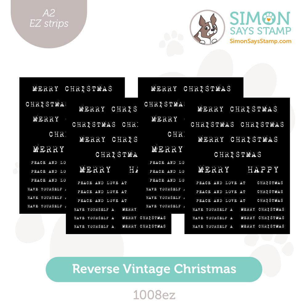 Simon Says Stamp EZ Strips Reverse Vintage Christmas 1008ez Sugar And Spice