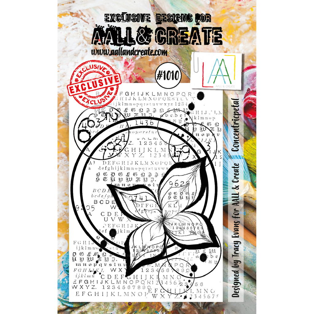 AALL & Create Concentricpetal A7 Clear Stamps 1010