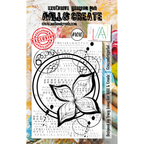 AALL & Create Concentricpetal A7 Clear Stamps 1010