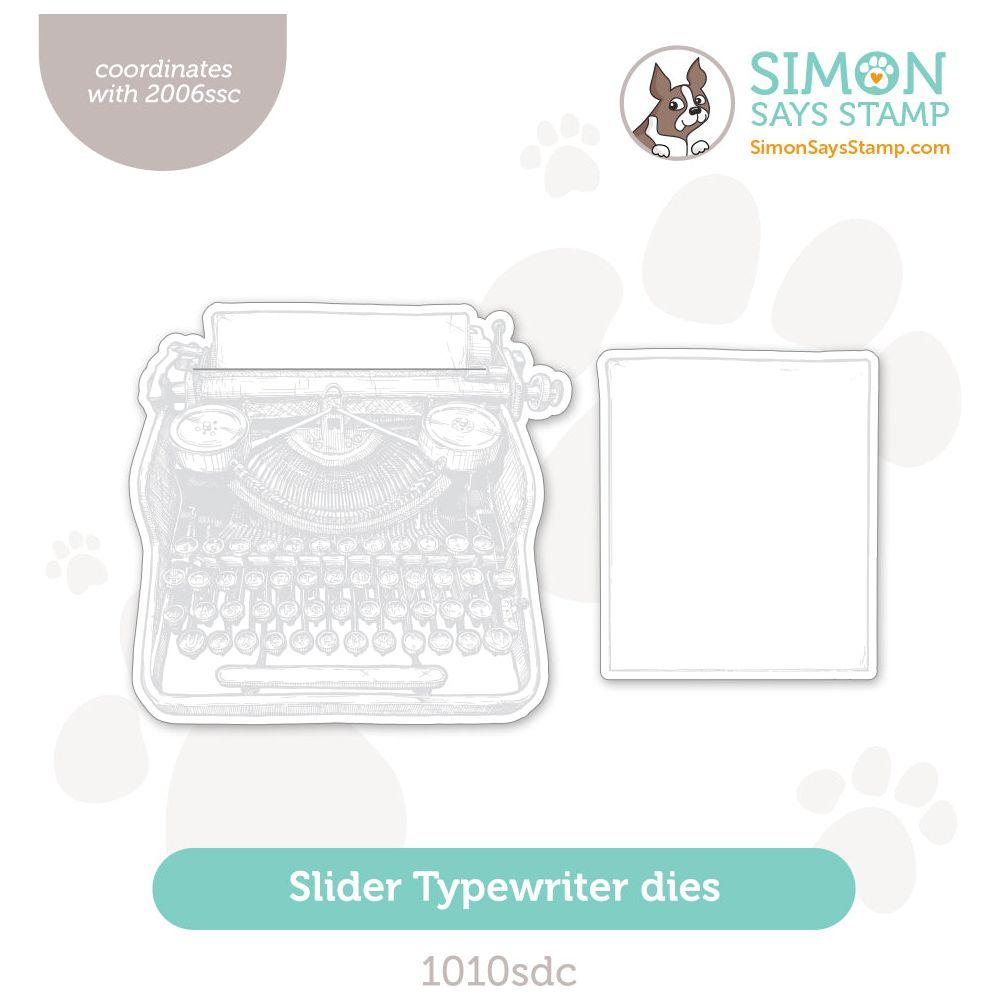 Simon Says Stamp Slider Typewriter Wafer Dies 1010sdc