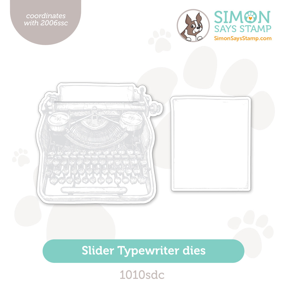 Simon Says Stamp Slider Typewriter Wafer Dies 1010sdc