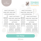 Simon Says Stamp EZ Strips Get Away 1011ez Friend Like You