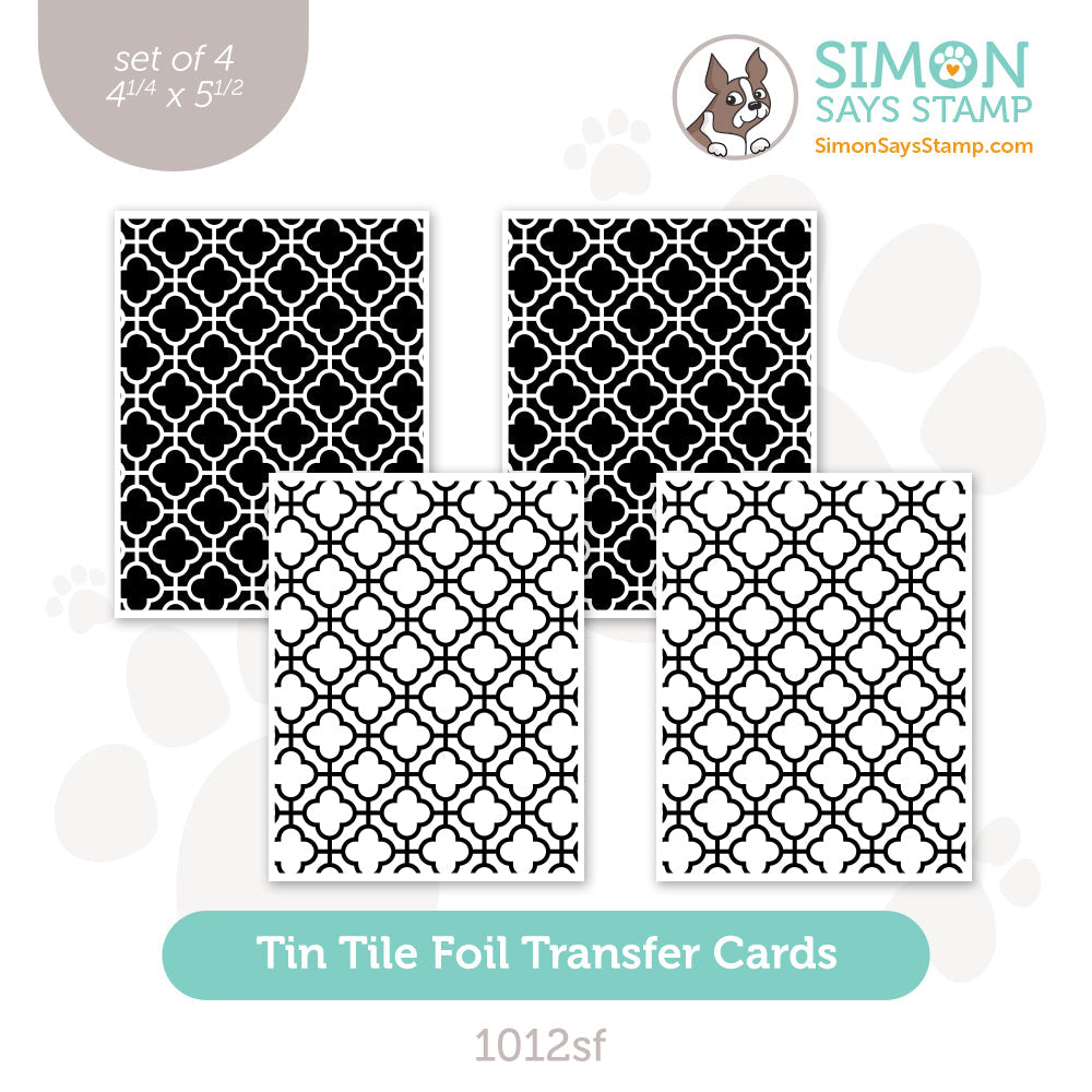 Simon Says Stamp Foil Transfer Cards Tin Tile 1012sf Sweet Wishes