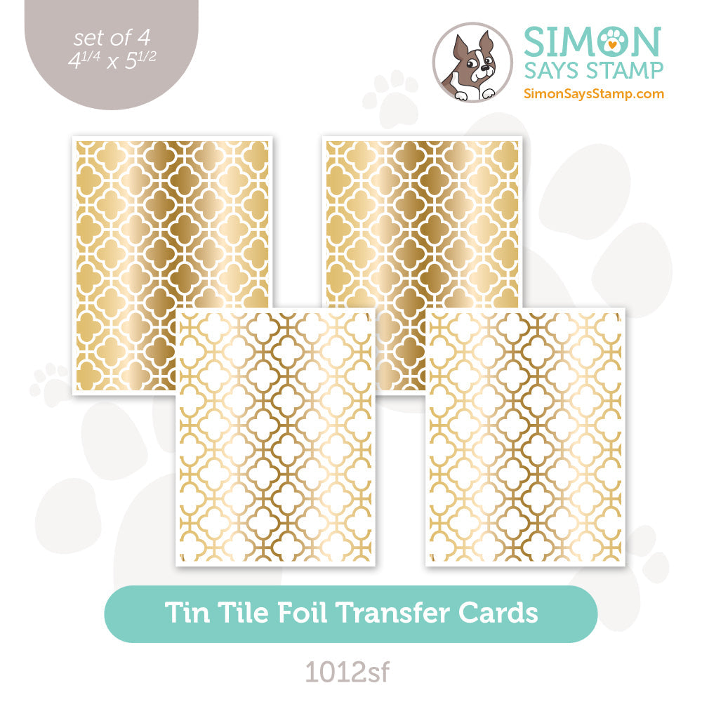 Simon Says Stamp Foil Transfer Cards Tin Tile 1012sf Sweet Wishes
