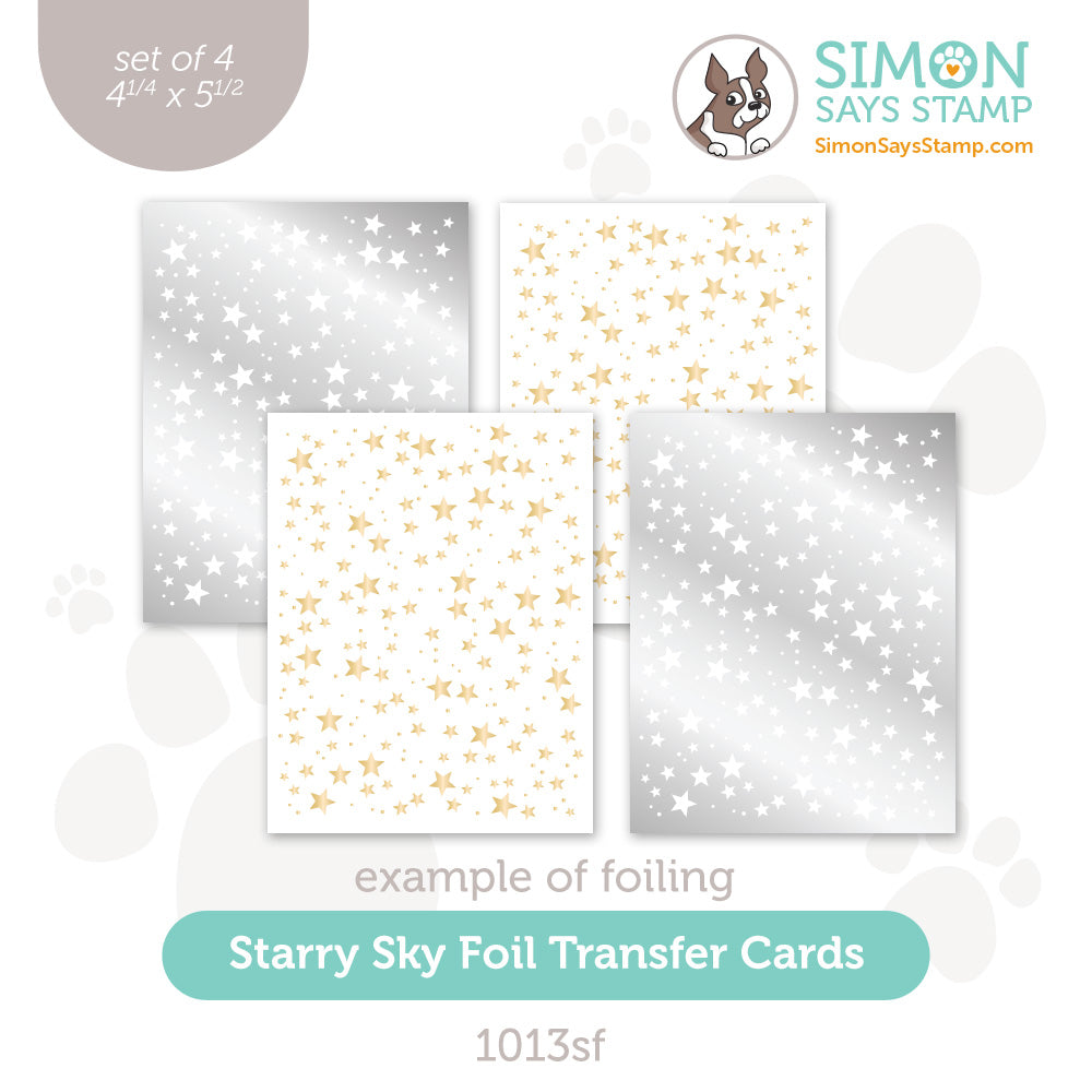Simon Says Stamp Starry Sky Foil Transfer Cards Simon Says Stamp Starry Sky Foil Transfer Cards