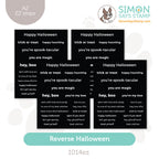 Simon Says Stamp EZ Strips Reverse Halloween 1014ez STAMPtember