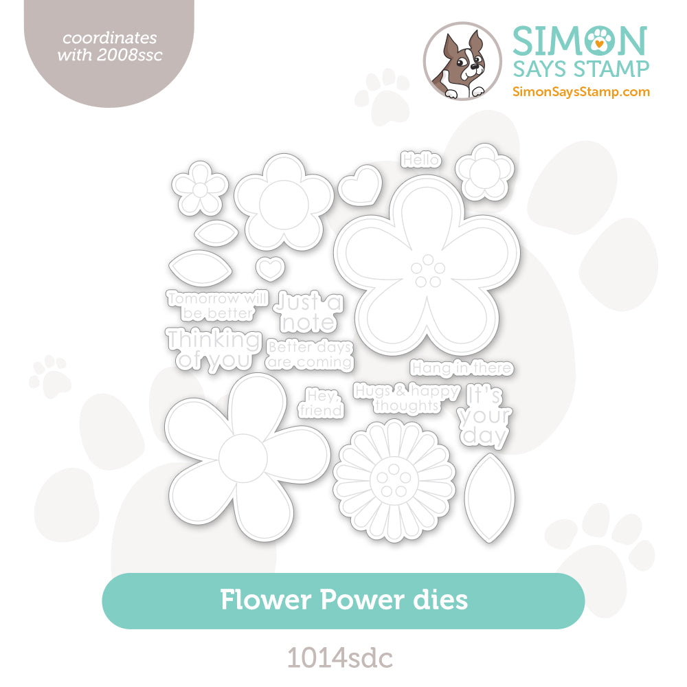 Simon Says Stamp Flower Power Wafer Dies 1014sdc Celebrate