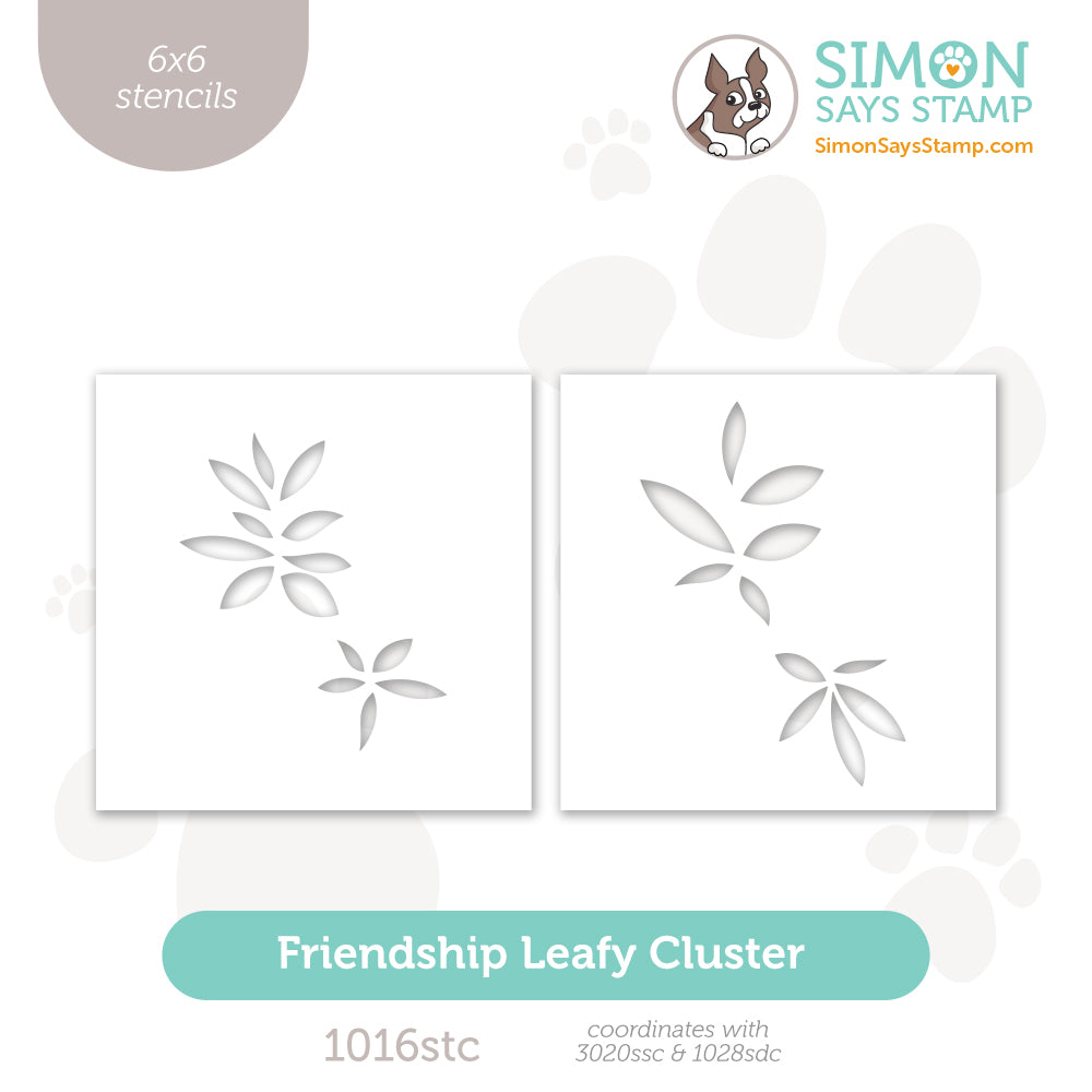 Simon Says Stencils Friendship Leafy Cluster 1016stc Sweetheart