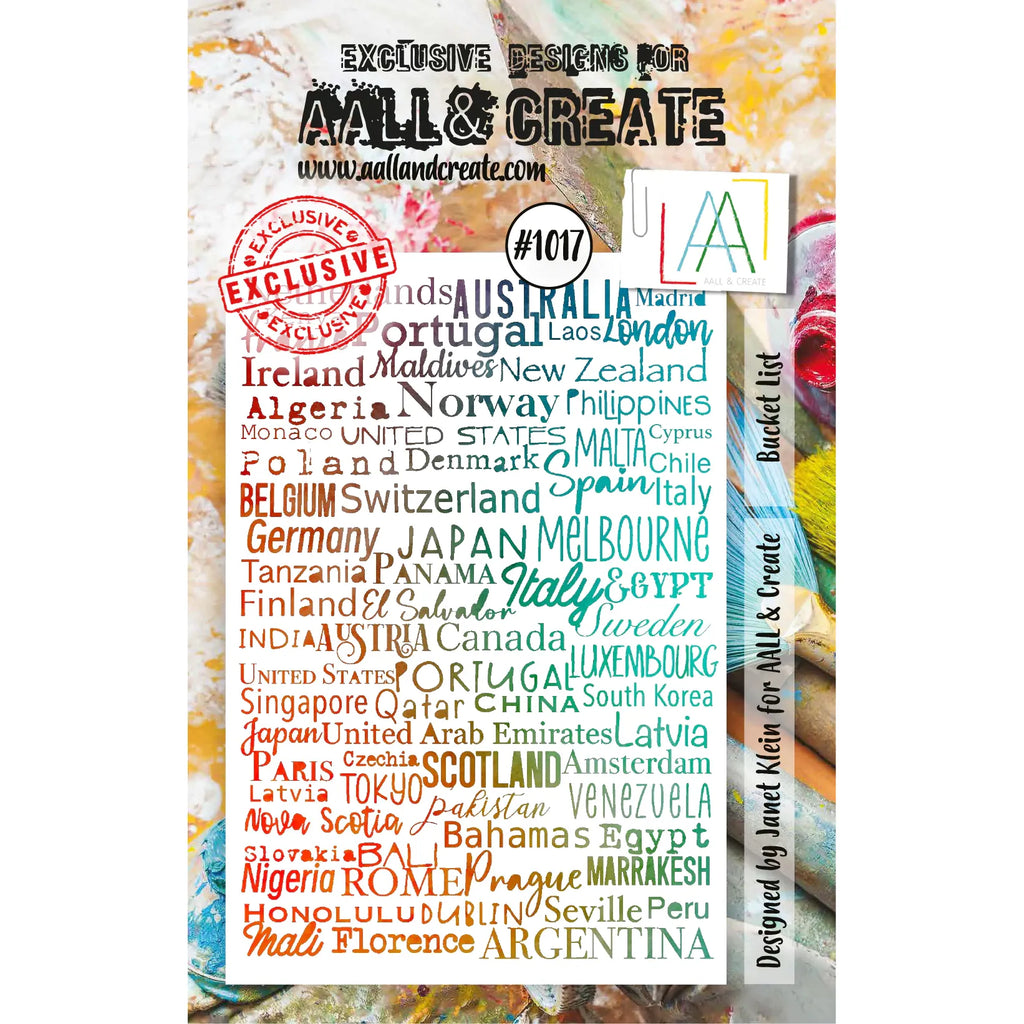 AALL & Create Bucket List A7 Clear Stamp aall1017
