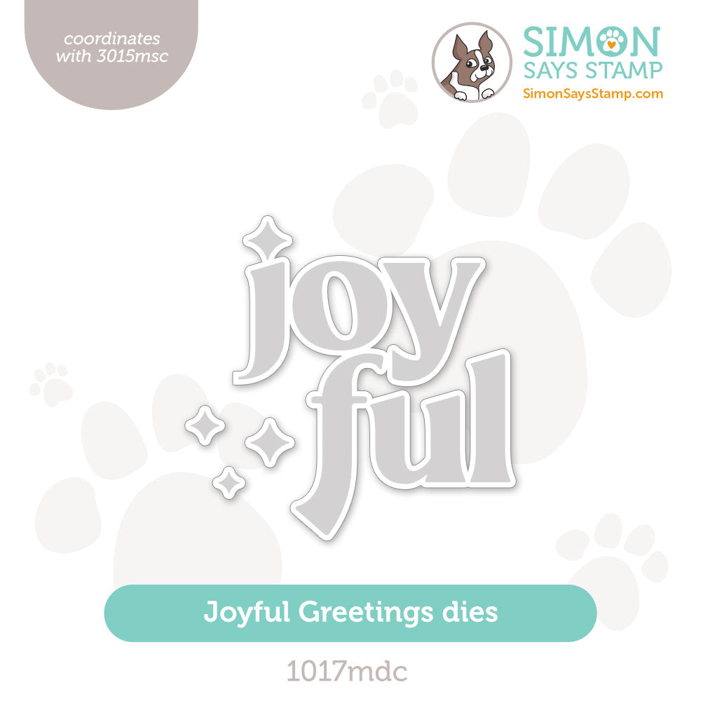 Simon Says Stamp Joyful Greetings Wafer Dies 1017mdc Diecember