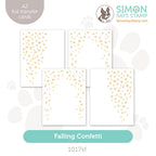 Simon Says Stamp Foil Transfer Cards Falling Confetti 1017sf Stamptember