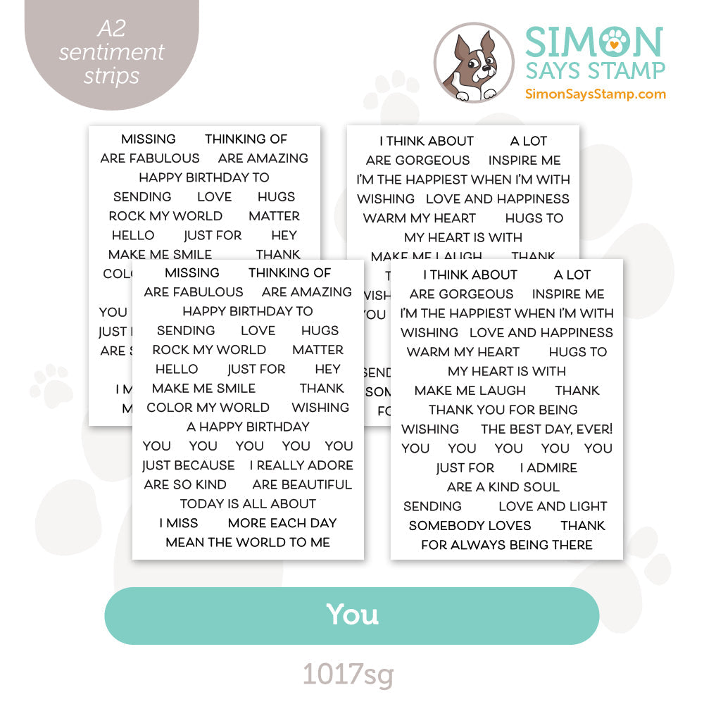 Simon Says Stamp Sentiment Strips You 1017sg Stamptember