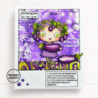 AALL & Create Aubergine A7 Clear Stamps 1019 defintion
