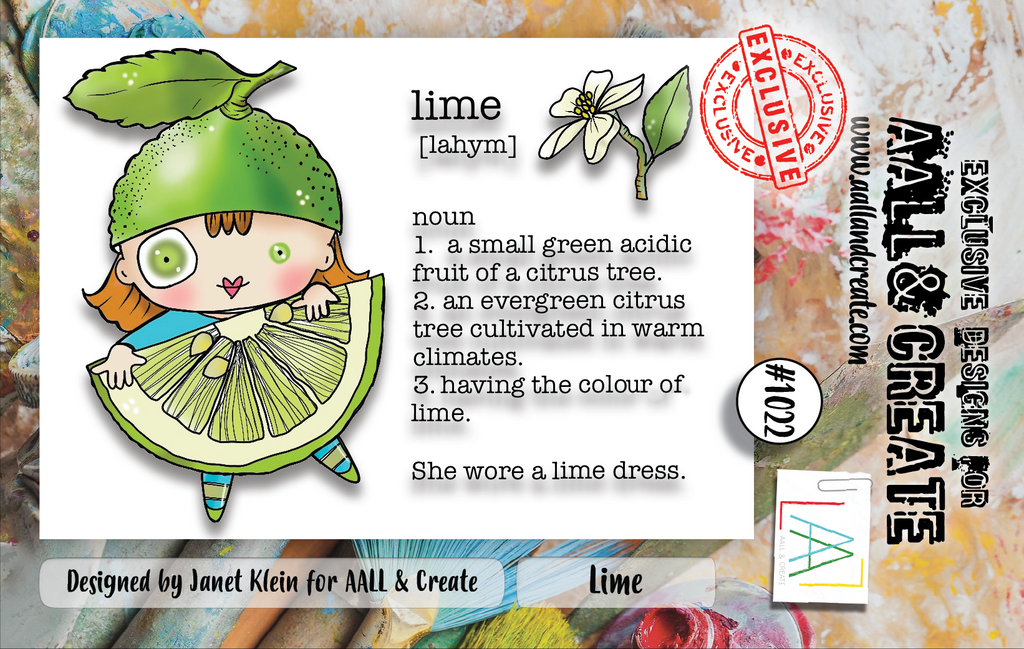 AALL & Create Lime A7 Clear Stamps 1022