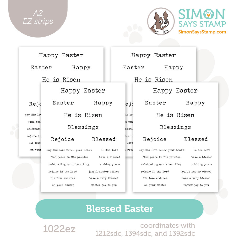 Simon Says Stamp EZ Strips Blessed Easter 1022ez