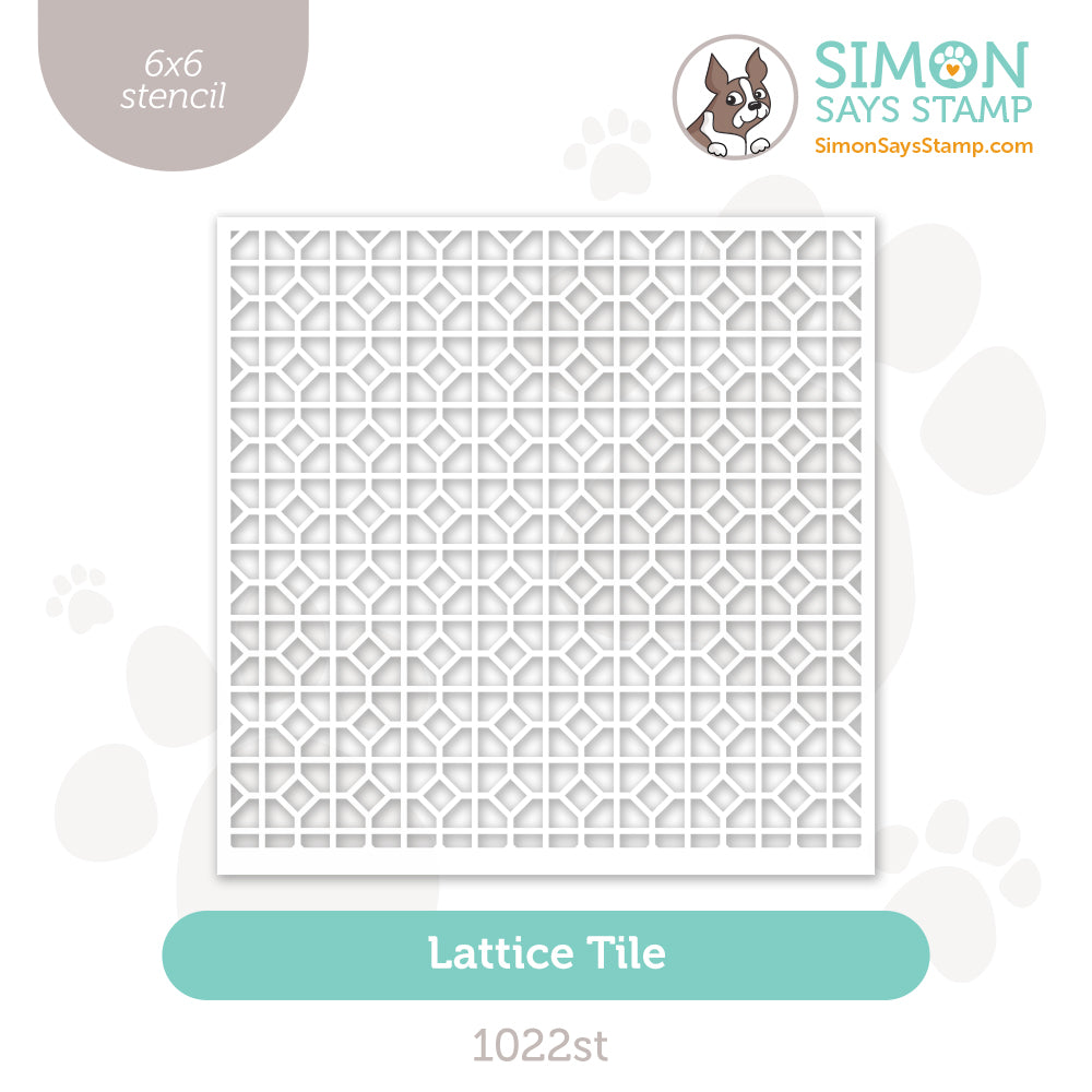 Simon Says Stamp Stencils Lattice Tile 1022st Be Bold