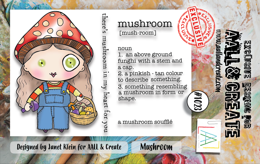 AALL & Create Mushroom A7 Clear Stamps 1023