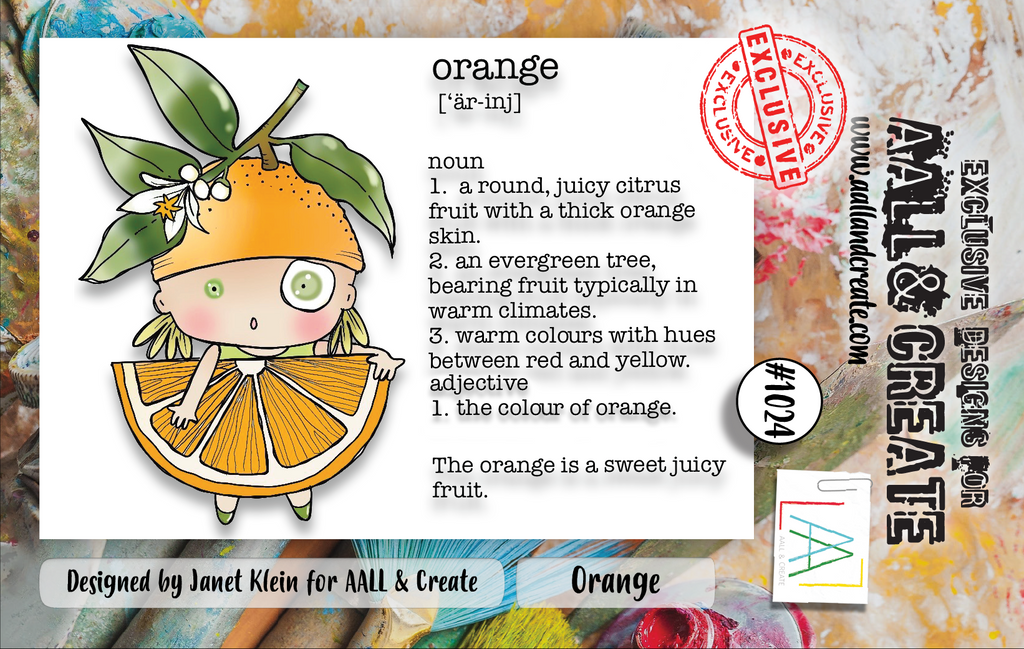 AALL & Create Orange A7 Clear Stamps 1024