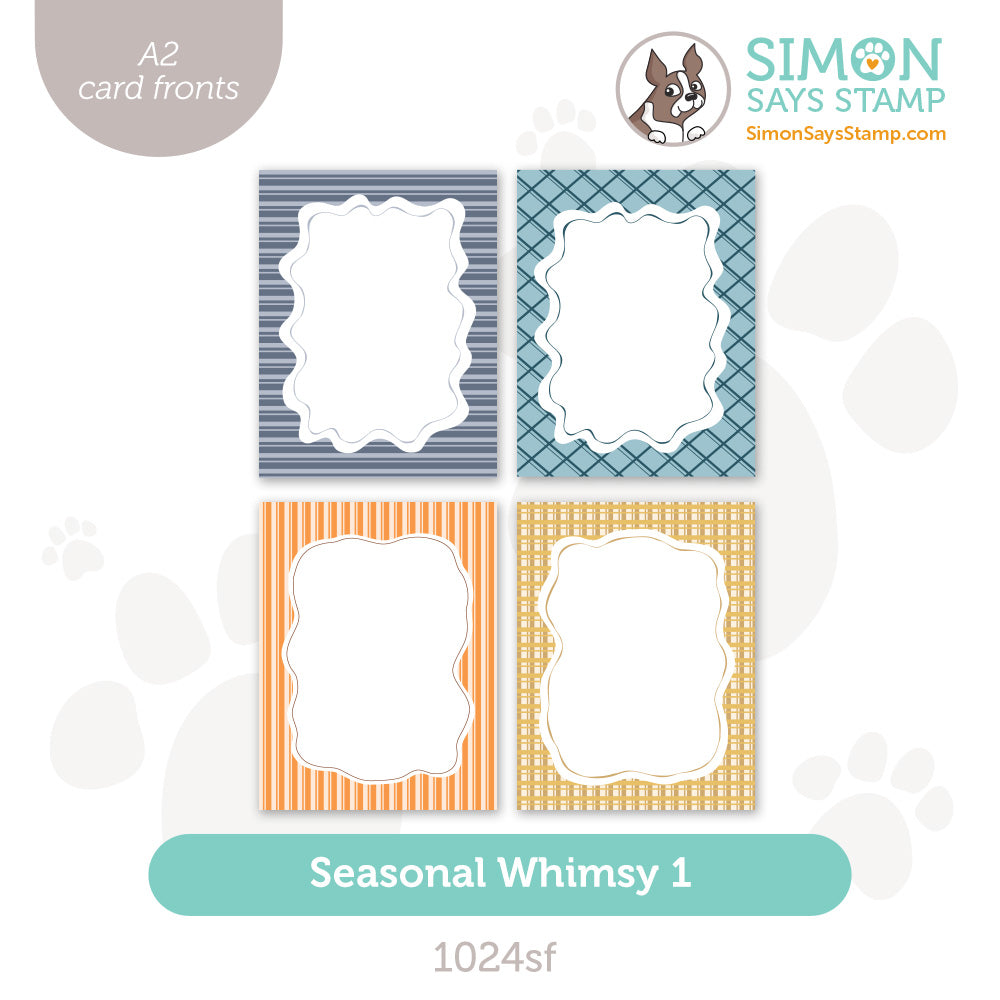 Simon Says Stamp Pack of 4 Card Fronts Seasonal Whimsy 1024sf