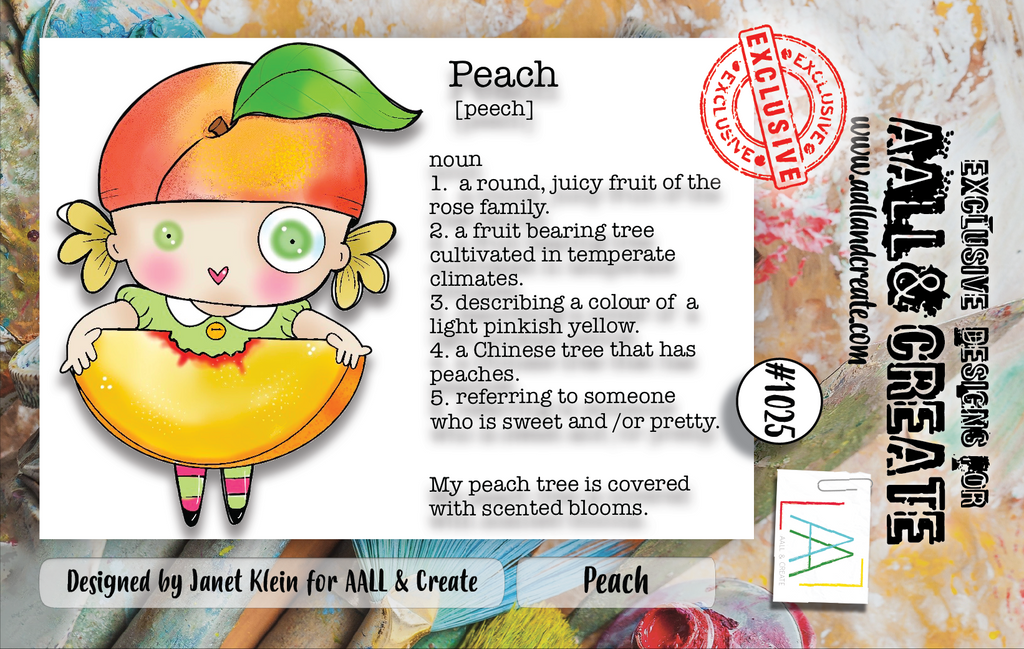 AALL & Create Peach A7 Clear Stamps 1025