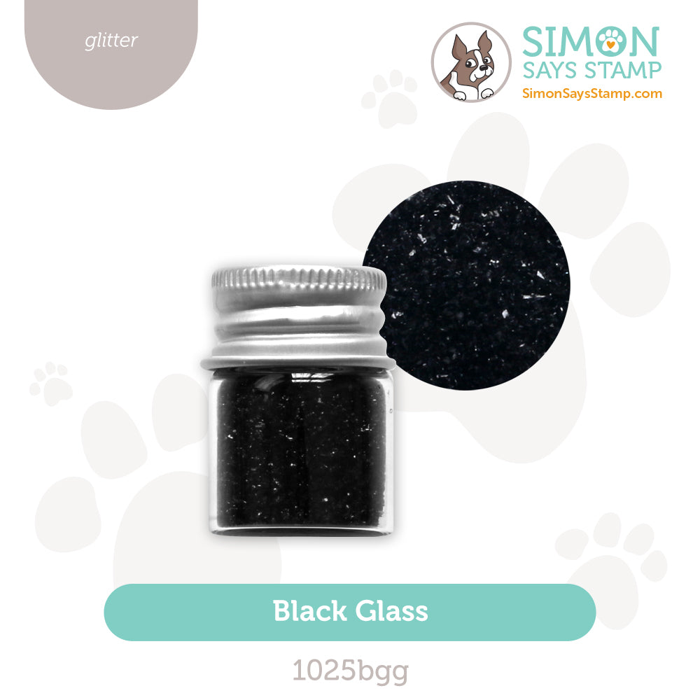Simon Says Stamp Black Glass Glitter Jar 1025bgg Sugar And Spice