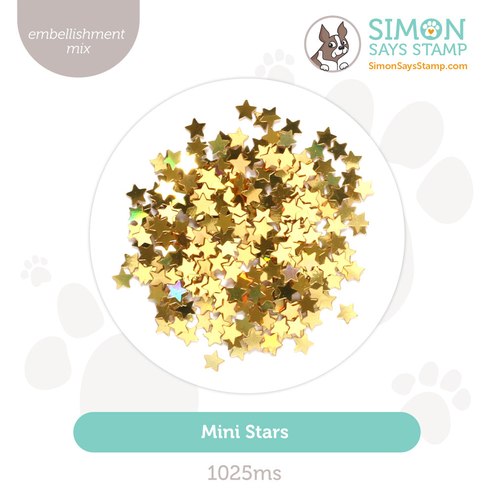 Simon Says Stamp Mini Stars Embellishment Mix 1025ms Sugar And Spice