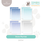 Simon Says Stamp Pack of 8 Card Fronts Snow Flurries 1025sf