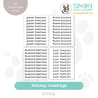 Simon Says Stamp Sentiment Strips Holiday Greetings 1025sg Stamptember