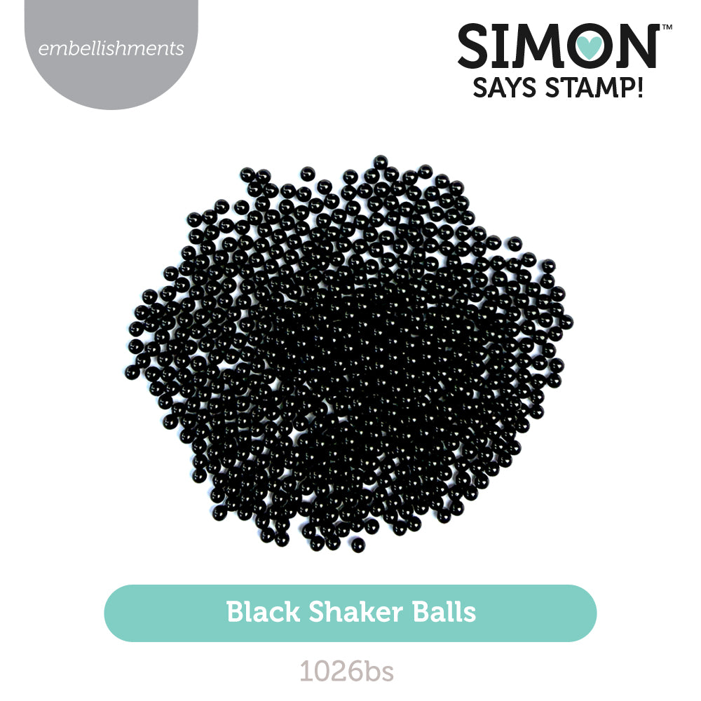 Simon Says Stamp Shaker Balls Black Mini Pack 1026bs